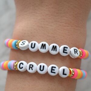 Bright & Bold Clay Bead Bracelets – "Cruel" & "Summer" Pair